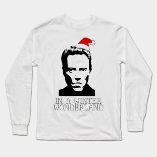 Walken In A Winter Wonderland Christmas Knit Long Sleeve T-Shirt